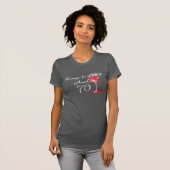 T-shirt Aquarelle en verre de vin rouge 70e anniversaire (Devant entier)