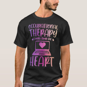 T-shirt Aquarelle ergothérapie viennent du coeur T