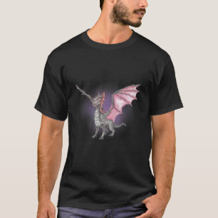 T-shirt Aquarelle européenne dragon Imaginaire mythique my