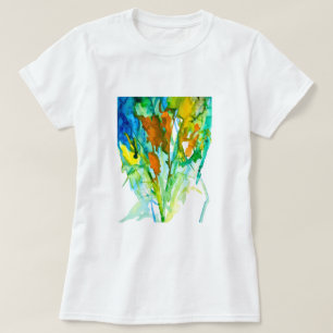T-shirt aquarelle florale Abstraite