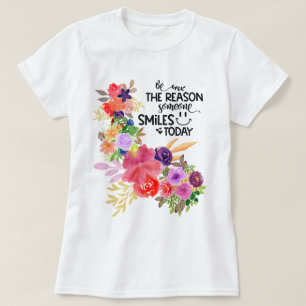 T-shirt Aquarelle florale colorée   Soyez La Raison...