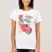 T-shirt Aquarelle florale colorée | Soyez La Raison... (Devant)