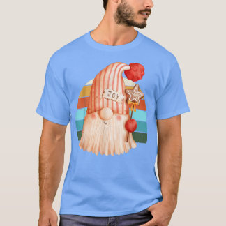 T-shirt Aquarelle Gnome Père Noël Noël Arbre Lumière Noël