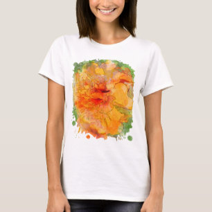 T-shirt Aquarelle Golden Marigold