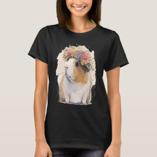 T-shirt Aquarelle Guinée Fleur de porc Floral Boho Aes