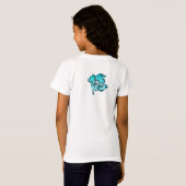 T-Shirt Aquarelle Hibiscus Girls Tee (Dos entier)