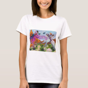 T-shirt Aquarelle Illustration Imaginaire Guerrier manège 
