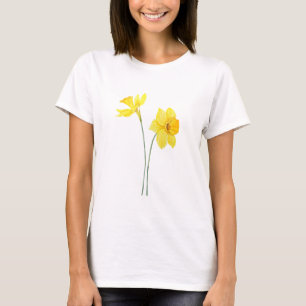T-shirt aquarelle jaune