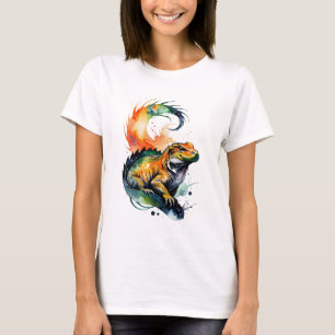 T-shirt Aquarelle Komodo Dragon