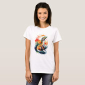 T-shirt Aquarelle Komodo Dragon (Devant entier)