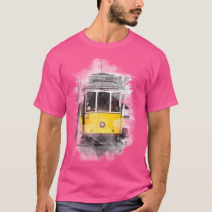 T-shirt Aquarelle Lisbonne Tram 28