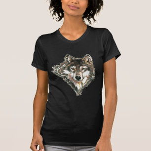 T-shirt Aquarelle Loup, Loups, Animal sauvage, Nature,