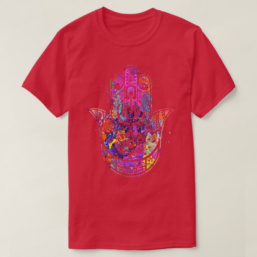 T-shirt Aquarelle main Hamsa (Design devant)