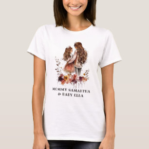 T-shirt Aquarelle mère et fille (1)