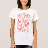 T-shirt Aquarelle papillon rose (Devant)