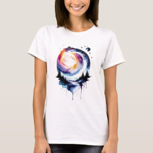 T-shirt Aquarelle Paysage Abstrait #2
