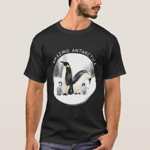 T-shirt Aquarelle Penguins Antarctique