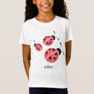 T-Shirt Aquarelle personnalisée Ladybug Lovebug Tee