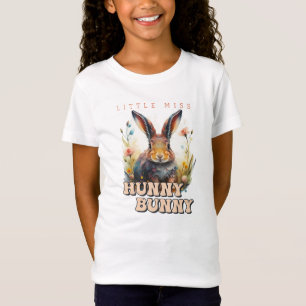 T-Shirt Aquarelle petite mademoiselle lapin chéri lapin mi