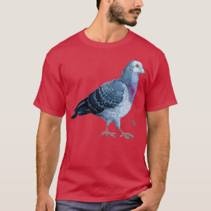 T-shirt Aquarelle Pigeon