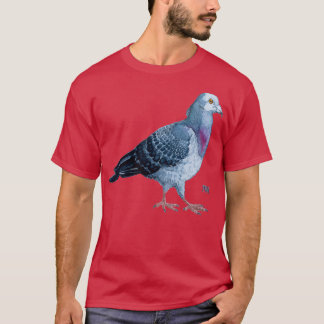 T-shirt Aquarelle Pigeon