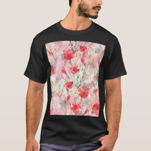 T-shirt Aquarelle Plantes Herbes Motif