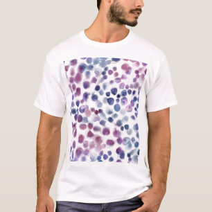 T-shirt Aquarelle Pointe Polka : Géométrique Sans Couleur.
