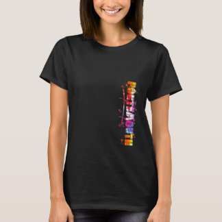 T-shirt Aquarelle Portsmouth Portsmouth Lettres