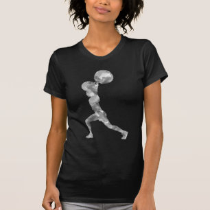 T-shirt Aquarelle propre et secousse dans le gris
