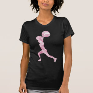 T-shirt Aquarelle propre et secousse dans le rose