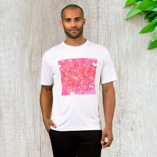 T-shirt Aquarelle romantique Coeurs et flèches roses Motif