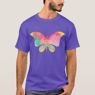 T-shirt Aquarelle rose Papillon Science Amateurs Premium