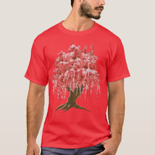 T-shirt Aquarelle Sakura Cherry Blossom Tree