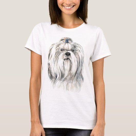 T-shirt Aquarelle Shih Tzu (Devant)