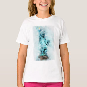 T-shirt Aquarelle Statue de la Liberté