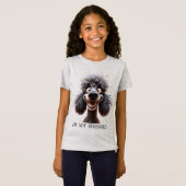 T-Shirt Aquarelle Stress Poodle amusant chien animal anima (Devant entier)
