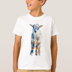 T-shirt Aquarelle stylisée bleu pour enfants