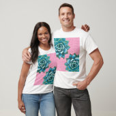 T-shirt Aquarelle Succulente sur rose pâle (Unisexe)