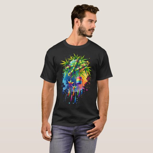 T-shirt Aquarelle Tanabata Tree (Devant entier)