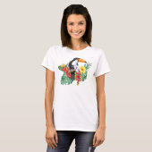 T-shirt Aquarelle Tropical Toucan (Devant entier)