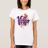 T-shirt Aquarelle Virgo Graffiti Airbrush Zodiac femme (Devant)