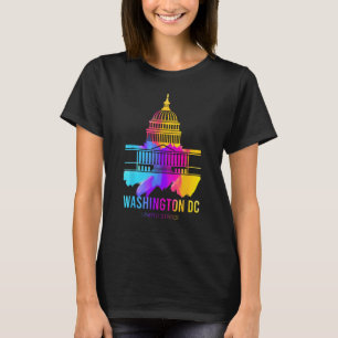 T-shirt Aquarelle Washington DC Souvenirs US Capi