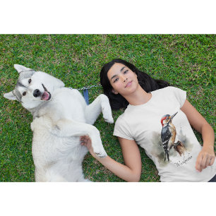 T-shirt Aquarelle Woodland Pic, coutume