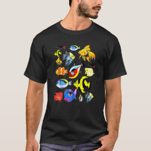 T-shirt Aquariophile Aquarium Tropical Réservoir de poisso