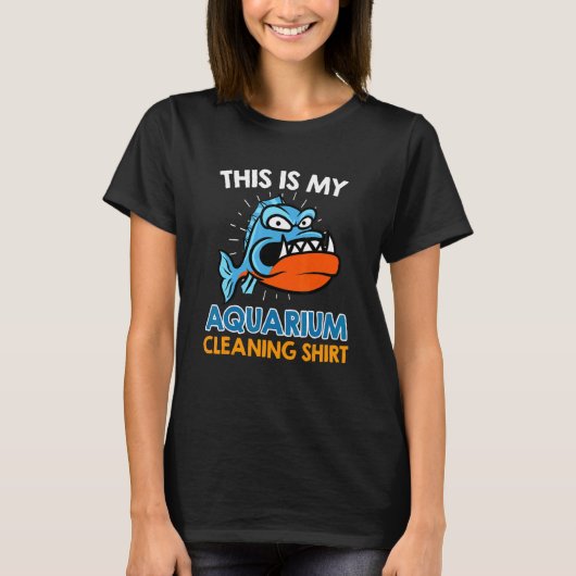 T-shirt Aquarist Aquarium Cleaning 1 (Devant)