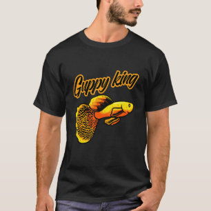 T-shirt Aquariste des poissons de l'aquarium Guppy King