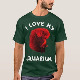 T-shirt Aquaristiques J'aime mon aquarium avec le poisson 