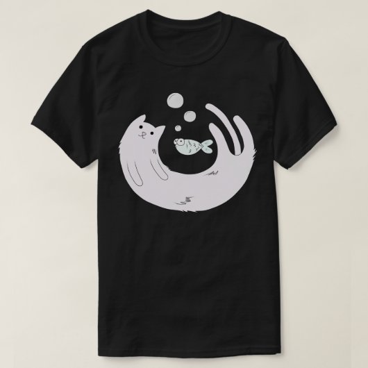 T-shirt Aquarium Cat (Design devant)