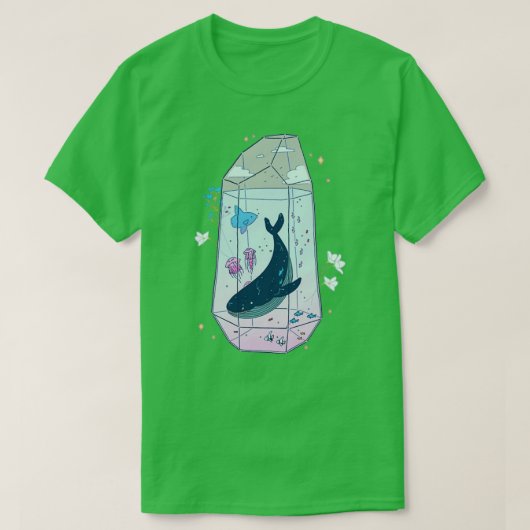 T-shirt Aquarium céleste (Design devant)