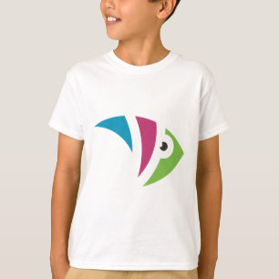 T-shirt aquarium coloré dessin d'illustration poisson